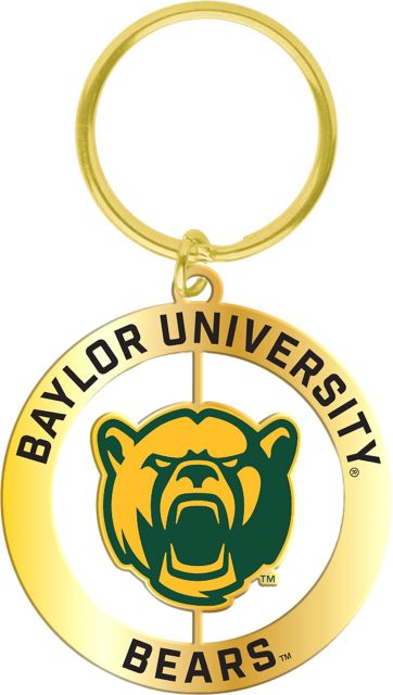 Baylor University Bears Spinner Key Tag
