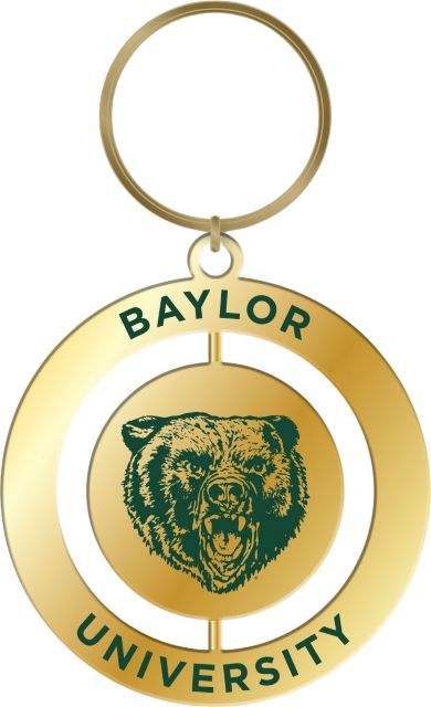 Baylor University Spinner Keytag