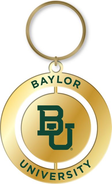 Baylor University Spinner Key Tag
