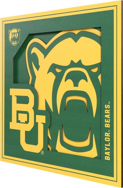 Baylor University 12'' x 12'' 3D Wall Art