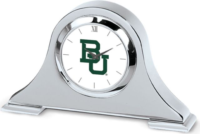 CSI Silver Napoleon Desk Clock With Colored Medallion - ONLINE ONLY