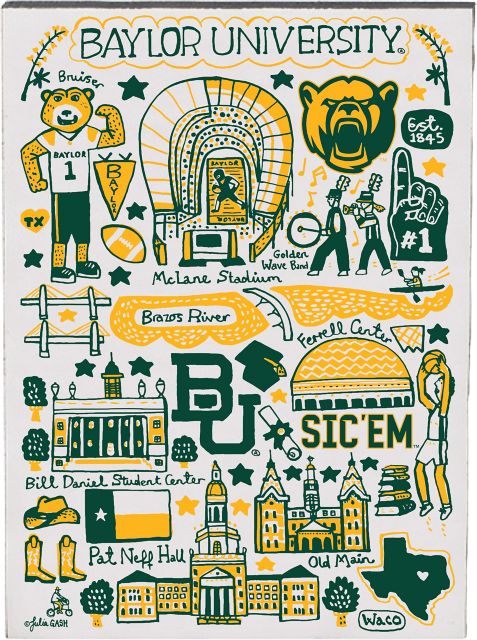 Baylor University Julia Gash Jumbo Magnet