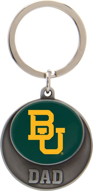 Baylor University Dad Pewter Keytag