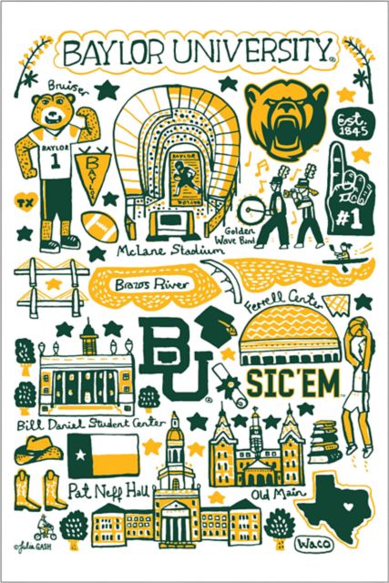 Baylor University 12x18 Poster