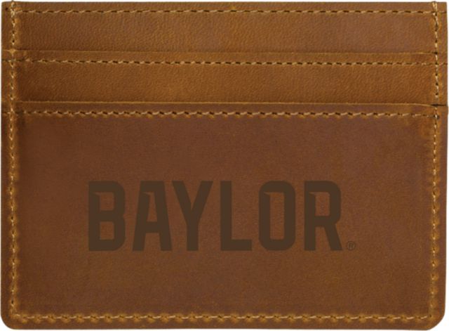 Baylor University Leather Card Holder