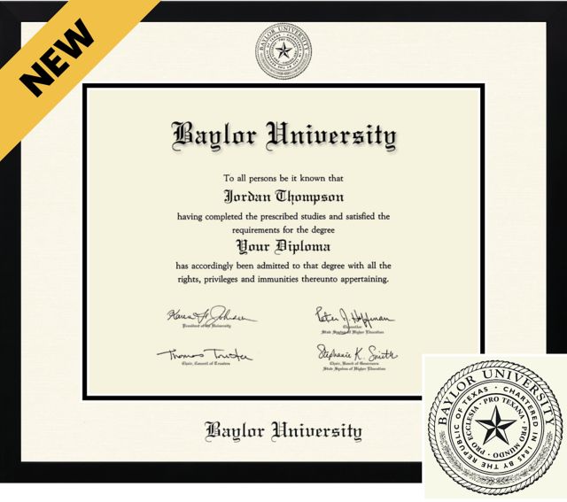 Baylor University ICON Gotham Diploma Frame