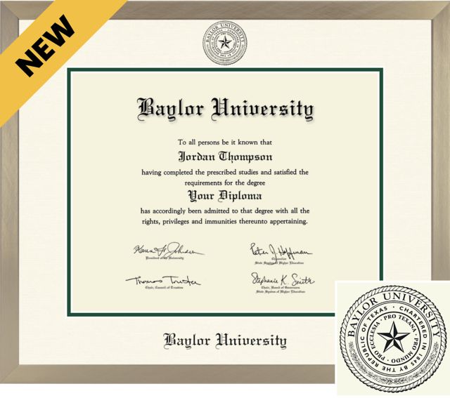 Baylor University ICON Light Champagne Diploma Frame
