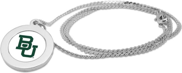 CSI Silver Pendant Necklace With Colored Medallian - ONLINE ONLY