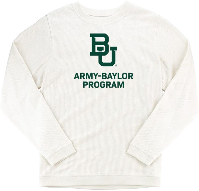 Baylor Boxercraft Womens Cream Corded Crew Army-Baylor Program - ONLINE ONLY