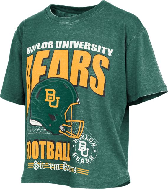 Baylor University Football Women's Crop Short Sleeve T-Shirt