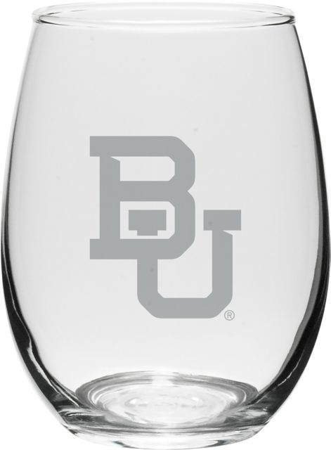 Baylor University 15 oz. Stemless Wine Glass
