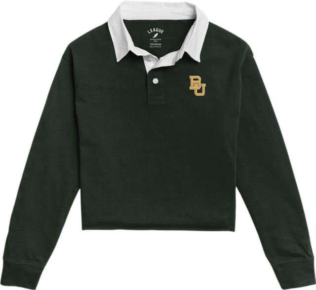 Baylor University Women's Authentic 1991 Long Sleeve Collared Cutoff Shirt - ONLINE ONLY