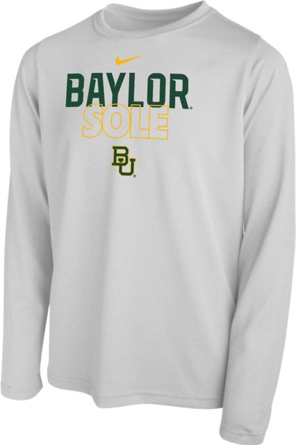 Baylor University Bears Long Sleeve T-Shirt | Nike | White | Medium