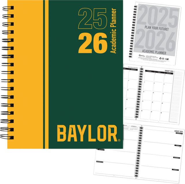 Baylor University Academic Year 2025 - 2026 Planner: Baylor ...