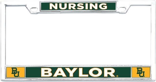 Baylor University Nursing License Plate Frame