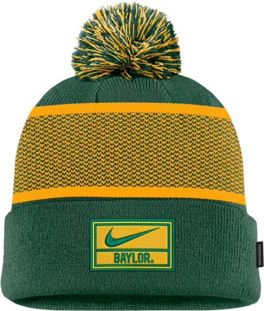 Baylor University Peak Cuff Pom Beanie