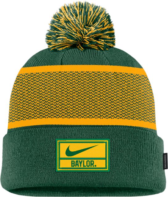 Baylor University Youth Peak Cuff Pom Beanie