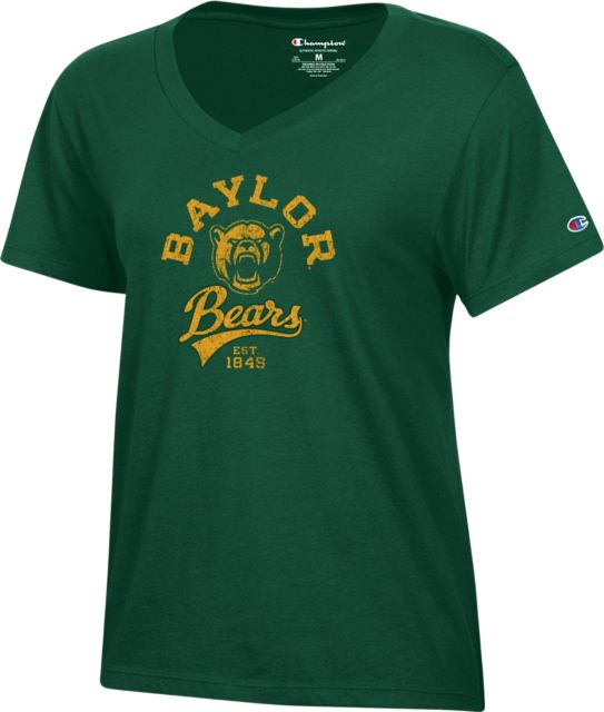 Baylor University Bears Women's V-Neck Short Sleeve T-Shirt