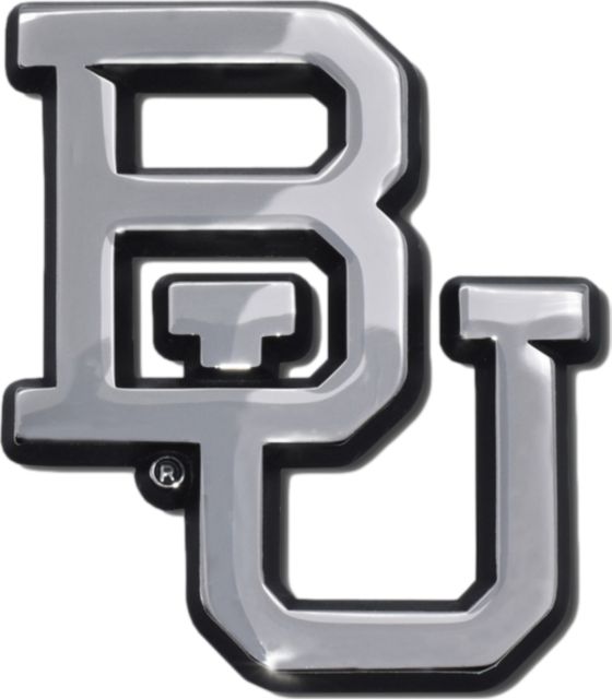 Baylor University Chrome Car Decal