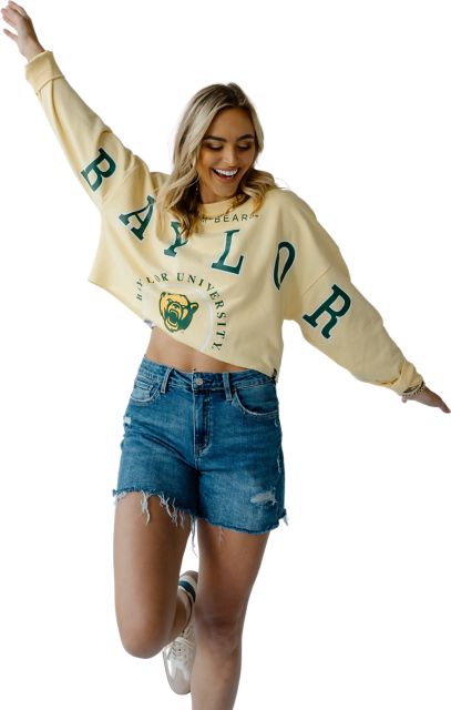 Baylor University Women's Cropped Long Sleeve T-Shirt