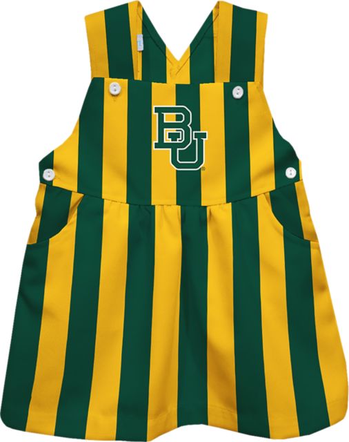 Baylor University Girls Toddler Striped Overall Dress - ONLINE ONLY