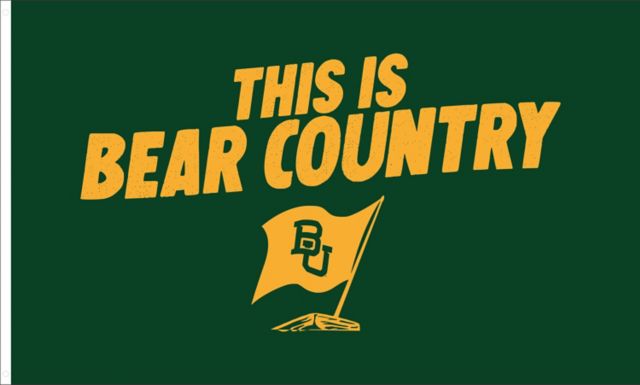 Baylor University Football This is Bear Country 3 x 5 Flag