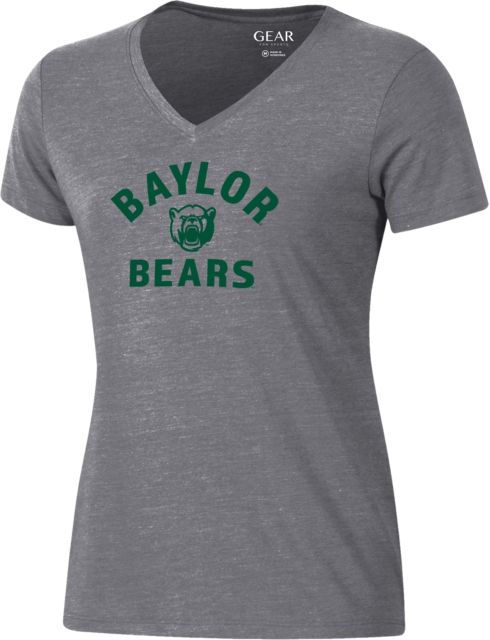 Baylor University Bears Women's V-Neck Short Sleeve T-Shirt