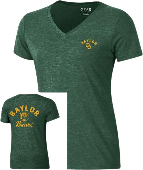Baylor University Women's Triblend V-Neck Short Sleeve T-Shirt