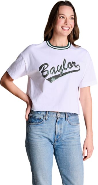 Baylor University Women's Sequin Short Sleeve T-Shirt