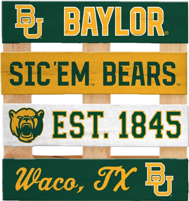 Baylor University Bears Pallet Coasters - 4 Pack