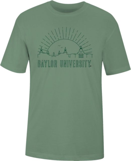 Uscape Baylor Bears White Starry Skyline Short Sleeve Fashion T