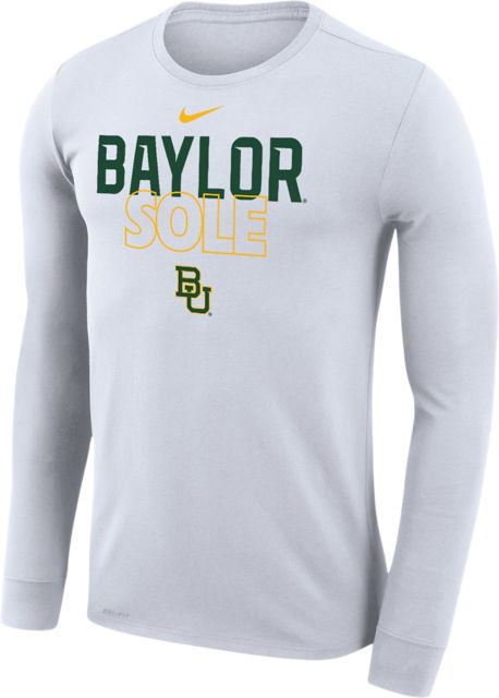 Baylor University Bears Long Sleeve T-Shirt | Nike | White | Medium