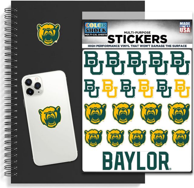 Baylor University Bears Sticker Sheet