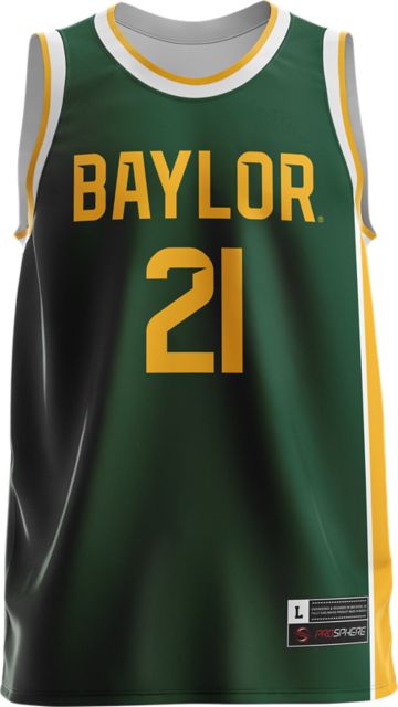 Men's Nike #21 Green Baylor Bears Replica Basketball Jersey