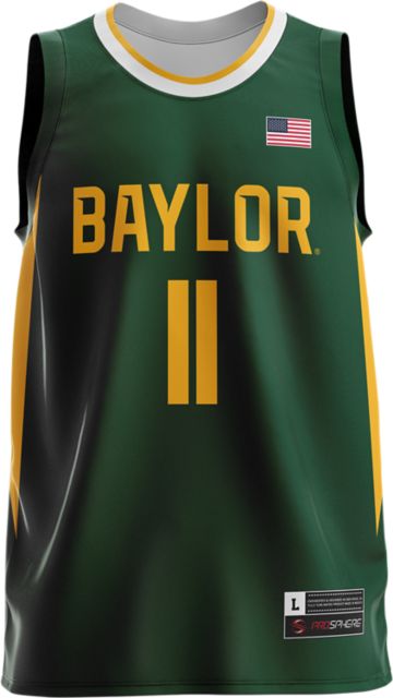 Men's Nike Green Baylor Bears College Replica Basketball Jersey