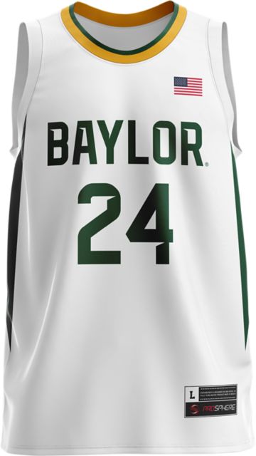 Men's Baylor Bears #24 Matthew Mayer Gold Big 12 College Basketball Jersey  695132-959