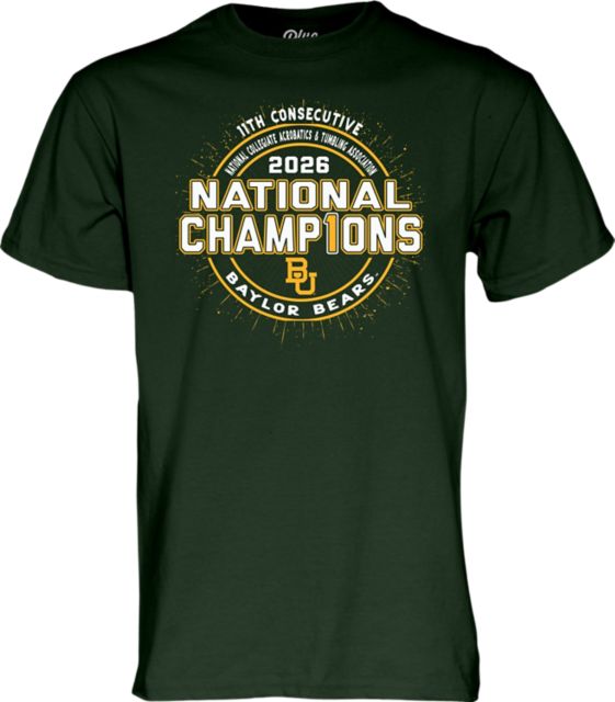 Baylor University Acrobatics & Tumbling 2026 11th Consecutive NCATA Champions Short Sleeve T-Shirt