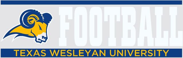 Texas Wesleyan University Rams Football Decal