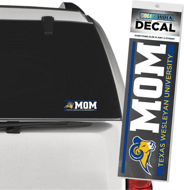 Texas Wesleyan University Rams Mom Decal