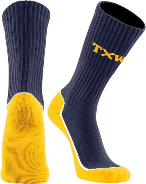 Texas Wesleyan University Crew Socks