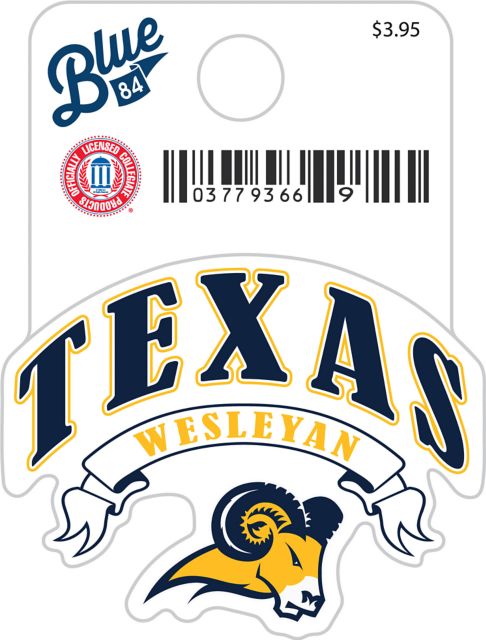 Texas Wesleyan University Rams Mini Sticker