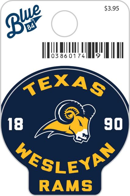 Texas Wesleyan University Rams Mini Sticker