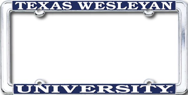 Texas Wesleyan University Thin Rim License Plate Frame