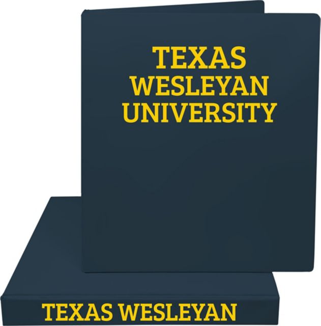 Texas Wesleyan University 1'' Vinyl Binder