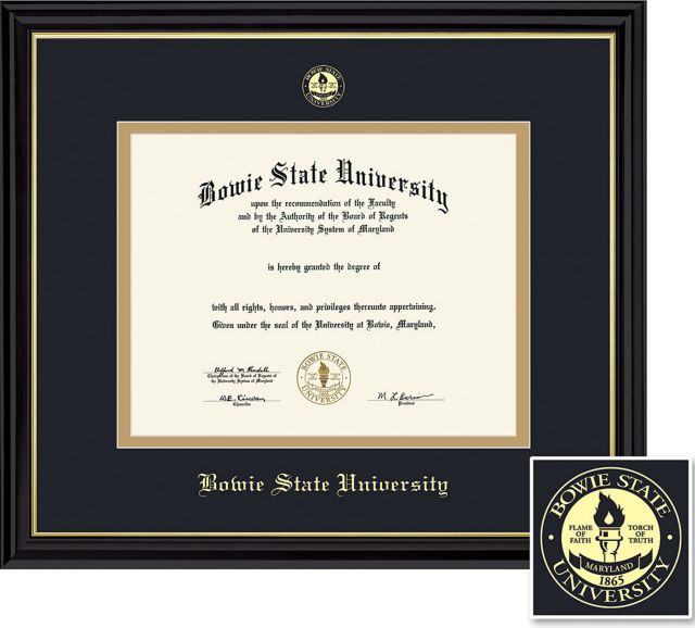Bowie State University 11"x14" Diploma Frame