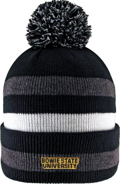 Bowie State University Knit Cuff Pom Hat