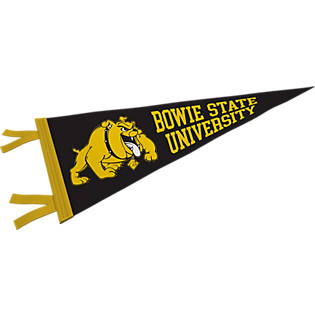Bowie State Bulldogs Wool 12" x 30" Raised Printed Pennant 