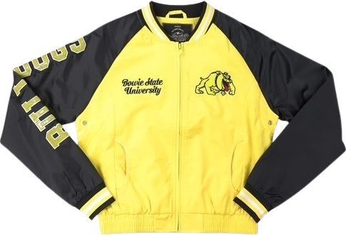 Bowie State University Women's Cropped Satin Jacket