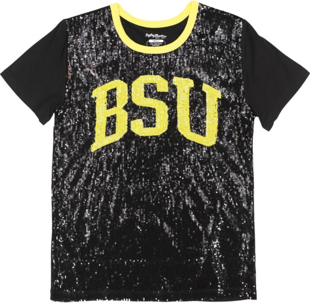 Bowie State University Women's Sequin Short Sleeve T-Shirt