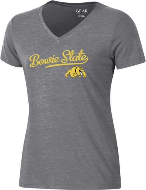 Bowie State University Women's V-Neck Short Sleeve T-Shirt